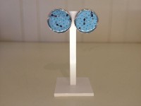 harsoorringen met blauw kat-muis patroon
